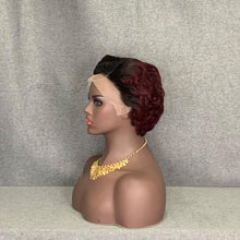 Load image into Gallery viewer, burgundy pixie wig
