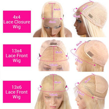 Load image into Gallery viewer, 613 Blonde Straight Human Hair 13x4 Lace Frontal Wig
