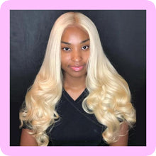 Load image into Gallery viewer, 13X4 HD Lace Front Wigs 613 Blonde Brazilian Body Wave Wigs
