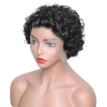 Load image into Gallery viewer, 8 Inch Short Bob Wig Water Wave Bouncy Curly Lace Front Wigs - Ross Pretty Hair Official
