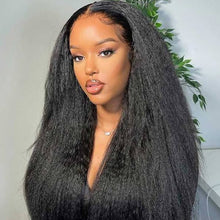 Load image into Gallery viewer, Kinky Straight 13×6 Lace Front Wigs Silky Human Hair
