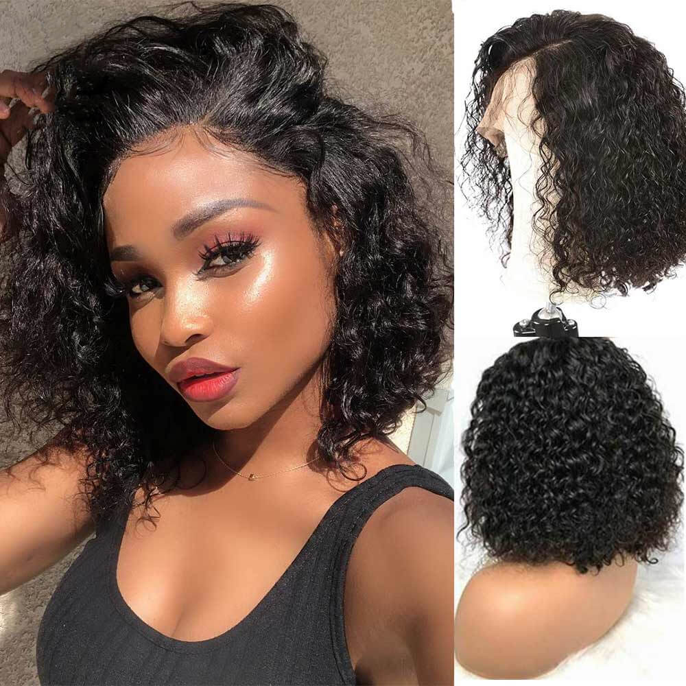 Jerry Curly Short Wig 13X4 Lace Frontal Wigs Bob Wig