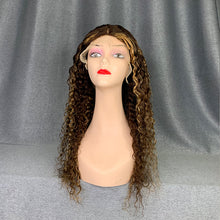 Load image into Gallery viewer, Highlight Wig 180% Density Jerry Curly P4/27 Color Human Hair Wig
