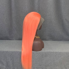 Load image into Gallery viewer, Pink Color Hair Lace Front Wig Straight
