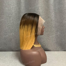 Load image into Gallery viewer, #1b-4-27 Ombre Color T Part Lace Bob Wig 10 Inch
