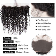 Load image into Gallery viewer, Brazilian Curly Hair 13*4 Lace Frontal Human Hair

