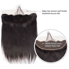 Load image into Gallery viewer, Brazilian Straight 13x4 Lace Frontal With Baby Hair Human Hair
