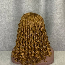 Load image into Gallery viewer, 18 Inch Loose Curly #4 Brown Hair Lace Wig 13x4 Lace Front Wig
