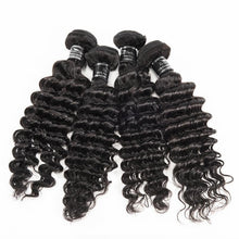 Load image into Gallery viewer, Deep Wave Peruvian 4 Bundles With 13X4 Frontal Human Hair - Ross Pretty Hair Official
