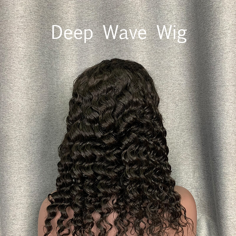 Deep Wave Virgin Hair 5×5 Lace Closure Wig | Custom Wig