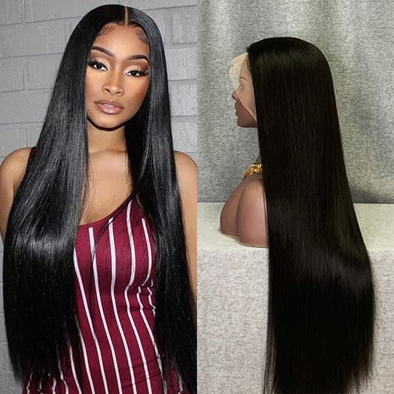 Double Drawn Hair 13x4 Lace Front Wig Thick Hair Wig