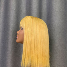 Load image into Gallery viewer, 613 Blonde Bang Wig Short Bob Wig Straight Hair
