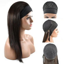 Load image into Gallery viewer, Headband Wig Straight Human Hair Wigs - Ross Pretty Hair
