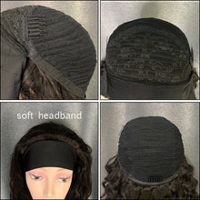 Load image into Gallery viewer, Glueless Wig Jerry Curly High Density 200% Full Head Wig Headband Hair Wig
