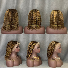 Load image into Gallery viewer, Deep Wave Bob Wig P4/27 Highlight 13X4 Lace Frontal
