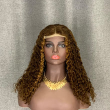 Load image into Gallery viewer, Double Drawn Hair Highlight Wig 4x4 Lace Wig Jerry Curly Texture
