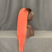 Load image into Gallery viewer, Pink Wig Ombre Color Lace Front Wig

