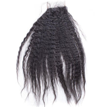 Load image into Gallery viewer, Kinky Straight 4×4 Lace Closure Virgin Human Hair Extensions - Ross Pretty Hair Official
