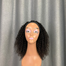 Load image into Gallery viewer, Kinky Curly High Density 200% Full Head Wig Thick Hair Headband Hair Wig
