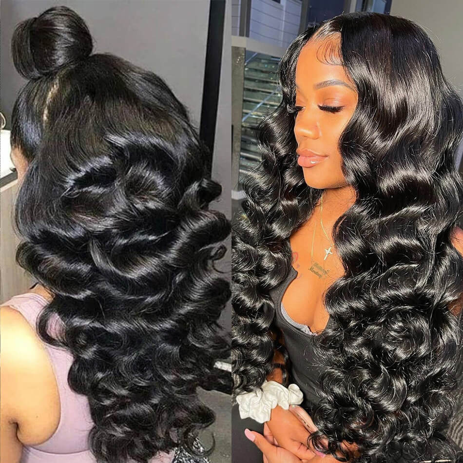 Loose Wave Virgin Hair 13×4 Lace Front Wig | Pre-made Wig