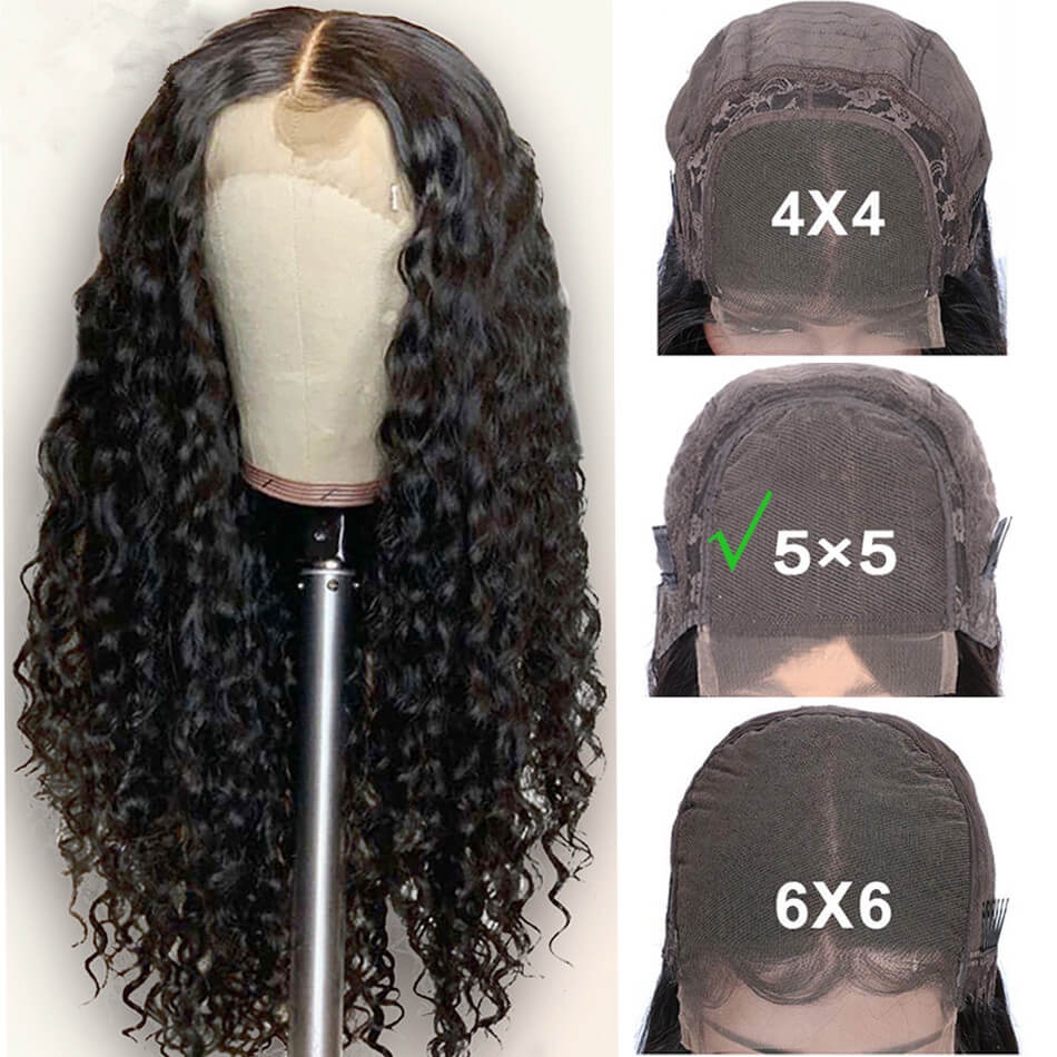 Loose Deep Wave Virgin Hair 5×5 Lace Closure Wig | Custom Wig
