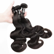 Load image into Gallery viewer, Peruvian Body Wave Human Hair 3 Bundles With 13X4 Lace Frontal - Ross Pretty Hair Official
