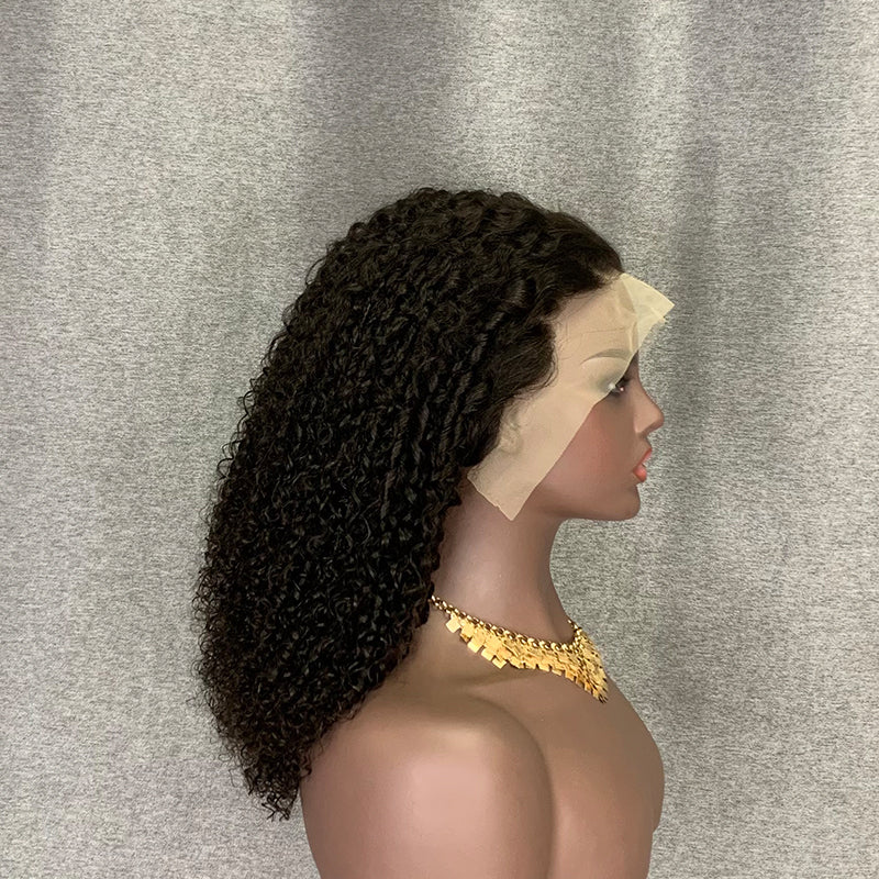 Pixie Curly Wig 13x4 Lace Front Wig Glueless Wig Double Drawn Hair