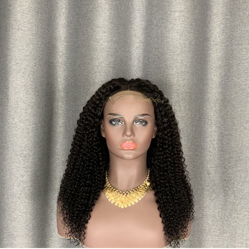 18 Inch Curly Virgin Hair 4×4 Lace Wig | Custom Wig