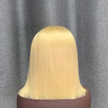Load image into Gallery viewer, 4x4 HD Lace Bob Wig 613 Blonde Human Hair
