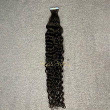 Load image into Gallery viewer, #1b Deep Curly Tape In Human Hair Extensions 20 Pieces/ Pack
