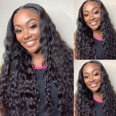 Water Wave 5×5 Lace Closure Wigs Wet and Wavy Wig - Ross Pretty Hair Official